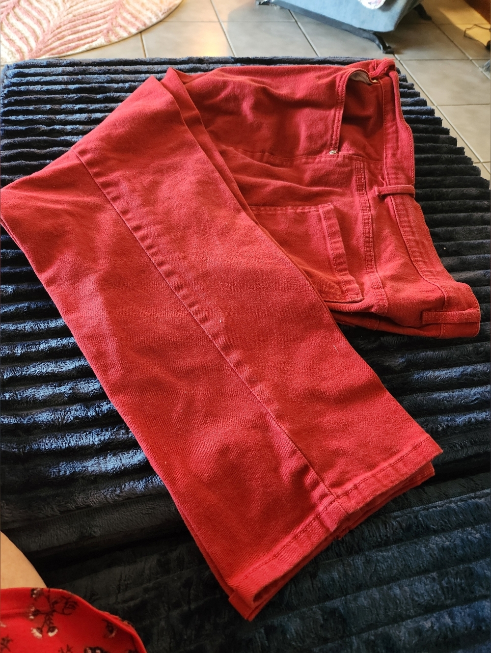Gloria Vanderbilt Boot Cut Jeans in Deep Red